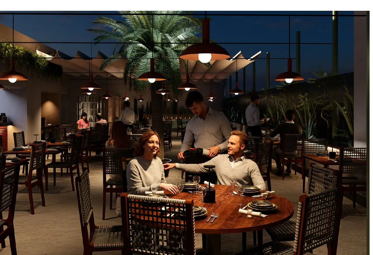 Dining room experience with sommelier at N'TRE Restaurant Cabo San Lucas